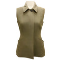 Load image into Gallery viewer, Christian Dior Olive Structured Wool and Silk Vest