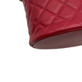 Load image into Gallery viewer, Chanel Red / Gold Hardware Quilted Calfskin Leather Boy Bucket Bag