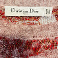 Load image into Gallery viewer, Christian Dior Red / Pink / Gold Metallic Knit Sweater with CD Logo Bee Embroidery