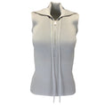 Load image into Gallery viewer, Peter Do Grey Sleeveless Polo Knit Sweater

