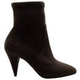 Load image into Gallery viewer, Casadei Brown Stretch Suede Sock Booties