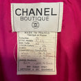 Load image into Gallery viewer, Chanel Vintage Hot Pink Boucle Wool Tweed Jacket with Gold CC Logo Buttons