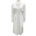 Load image into Gallery viewer, Maison Rabih Kayrouz White Long Sleeved Cotton Shirt Dress