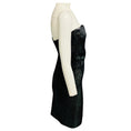 Load image into Gallery viewer, Chanel Green Iridescent Sequined Strapless Mini Cocktail Dress with CC Logo Plate