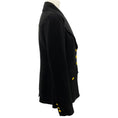 Load image into Gallery viewer, A.L.C. Black Ponte Knit Amelia Jacket with Gold Buttons