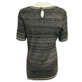 Load image into Gallery viewer, Chanel Grey Short Sleeved Cashmere Knit Pullover Sweater
