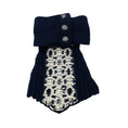 Load image into Gallery viewer, Chanel Navy / Ecru 2018 Wool and Cashmere Knit Collar