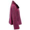 Load image into Gallery viewer, Escada Pink / Black Wool Knit Funnel Neck Jacket