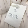Load image into Gallery viewer, Brunello Cucinelli Ivory / Burgundy Striped Sleeveless Button-down Silk Top