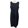 Load image into Gallery viewer, Fabiana Filippi Aubergine Sleeveless Pleated Midi Dress with Monili
