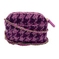 Load image into Gallery viewer, Chanel Purple Tweed Mini Crossbody Bag