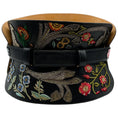 Load image into Gallery viewer, Alexander McQueen Black Leather Structured Corset Belt with Embroidery