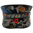 Load image into Gallery viewer, Alexander McQueen Black Leather Structured Corset Belt with Embroidery