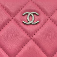 Load image into Gallery viewer, Chanel Pink Classic O Case Pouch Quilted Lambskin Mini Wallet