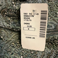 Load image into Gallery viewer, Badgley Mischka Sage Green Bead and Rhinestone Embellished Short Sleeved Square Neck Silk Taffeta Gown in Smoke