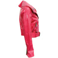 Load image into Gallery viewer, Moschino Couture Pink Patent Leather Moto Jacket with Inflatable Collar