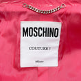 Load image into Gallery viewer, Moschino Couture Pink Patent Leather Moto Jacket with Inflatable Collar