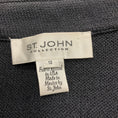 Load image into Gallery viewer, St. John Collection Navy Blue 2018 Button-Front Wool Knit Jacket