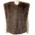 Load image into Gallery viewer, AGOLDE Brown Faux Fur Paloma Gilet Vest