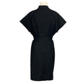 Load image into Gallery viewer, Christian Dior Black Zip Front Short Sleeved Stretch Knit Midi Dress
