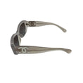 Load image into Gallery viewer, Chanel Milky Grey / Silver CC Logo Frosted Rectangular Acetate Sunglasses