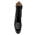 Load image into Gallery viewer, Valentino Black Platform Leather Ankle Boots with Gold VLogo Detail