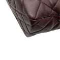 Load image into Gallery viewer, Chanel Burgundy 2023 CC Logo Quilted Lambskin Leather Shopper Tote Handbag with Brushed Gold Hardware