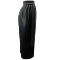 Load image into Gallery viewer, Alexis Black Faux Leather Cropped Wide Leg Pants