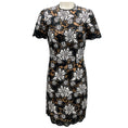 Load image into Gallery viewer, Michael Kors Collection Black / Optic White Reembroidered Guipure Dress