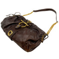 Load image into Gallery viewer, Marni Brown Leather Shoulder Bag with Gold Hardware