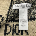 Load image into Gallery viewer, Christian Dior Beige / Brown Wool and Cashmere Logo Knit Long Scarf