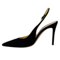 Load image into Gallery viewer, Gianvito Rossi Black Suede Yves Slingback Pumps