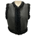 Load image into Gallery viewer, Ralph Lauren Collection Black Cropped Lamb Shearling Vest