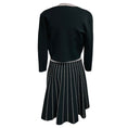 Load image into Gallery viewer, Paule Ka Black / White Viscose Knit Cardigan and Dress Set