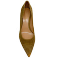 Load image into Gallery viewer, Gianvito Rossi Camel Suede Piper Pumps