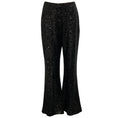 Load image into Gallery viewer, Elie Saab Black Sequined Flared Pants