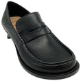 Load image into Gallery viewer, Loewe Black Leather Campo Flap Back Loafers