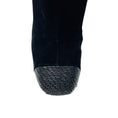 Load image into Gallery viewer, Tom Ford Black Bead Embellished Cap Toe Tall Velvet Boots