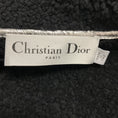 Load image into Gallery viewer, Christian Dior Silver Metallic / Black Lamb Shearling Lined Crinkled Lambskin Leather Zip Front Jacket with CD Logo Bee Embroidery