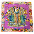 Load image into Gallery viewer, Hermes Rose Poudre / Cyclamen / Jaune Costume de Fete 90 Scarf