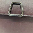 Load image into Gallery viewer, Akris Burgundy Trapezoidal Saffiano Leather Shoulder Bag