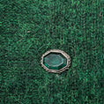 Load image into Gallery viewer, Chanel Green Mohair Knit Arm Warmers with Jewel Stone Embellishment