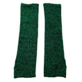 Load image into Gallery viewer, Chanel Green Mohair Knit Arm Warmers with Jewel Stone Embellishment