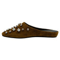 Load image into Gallery viewer, Veronica Beard Chestnut Suede Narcisa Slide Mules