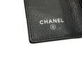 Load image into Gallery viewer, Chanel 2010 Black / Silver CC Logo Camellia Embossed Leather 6 Key Holder Wallet