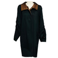 Load image into Gallery viewer, Akris Black / Copper Metallic Reversible Wool and Angora Coat