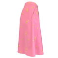 Load image into Gallery viewer, Moschino Couture Pink / Green 2020 Floral Embroidered A-Line Crepe Midi Skirt
