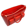 Load image into Gallery viewer, Tory Burch Masaai Red Saffiano Leather T Lock Handbag
