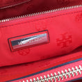 Load image into Gallery viewer, Tory Burch Masaai Red Saffiano Leather T Lock Handbag
