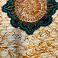 Load image into Gallery viewer, Hermes Black Multi Azulejos Print Plisse Pleated Silk Twill Scarf